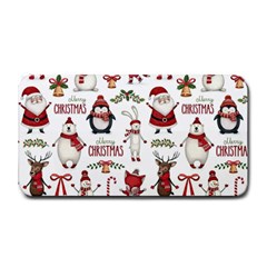 Christmas Characters Pattern Medium Bar Mat by Sarkoni