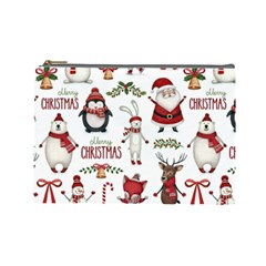 Christmas Characters Pattern Cosmetic Bag (large) by Sarkoni