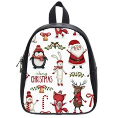 Christmas Characters Pattern School Bag (small) by Sarkoni