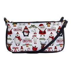 Christmas Characters Pattern Shoulder Clutch Bag by Sarkoni