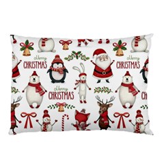 Christmas Characters Pattern Pillow Case (two Sides) by Sarkoni