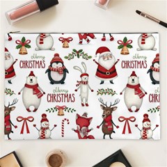 Christmas Characters Pattern Cosmetic Bag (xxl) by Sarkoni