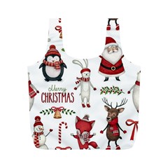 Christmas Characters Pattern Full Print Recycle Bag (m) by Sarkoni