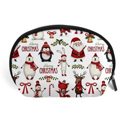 Christmas Characters Pattern Accessory Pouch (large) by Sarkoni