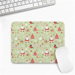 Christmas Pattern Christmas Tree Santa Small Mousepad by Sarkoni