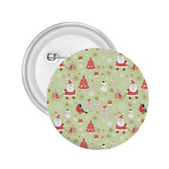 Christmas Pattern Christmas Tree Santa 2 25  Buttons by Sarkoni