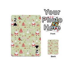 Christmas Pattern Christmas Tree Santa Playing Cards 54 Designs (mini) by Sarkoni