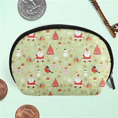 Christmas Pattern Christmas Tree Santa Accessory Pouch (large) by Sarkoni