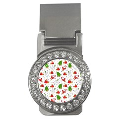 Christmas Santa Pattern Tree Money Clips (cz)  by Sarkoni