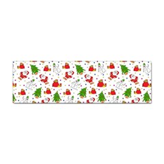 Christmas Santa Pattern Tree Sticker (bumper) by Sarkoni