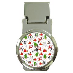 Christmas Santa Pattern Tree Money Clip Watches by Sarkoni