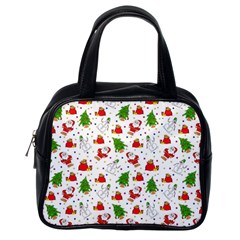 Christmas Santa Pattern Tree Classic Handbag (one Side) by Sarkoni