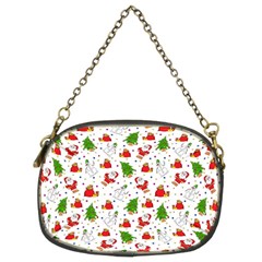 Christmas Santa Pattern Tree Chain Purse (two Sides) by Sarkoni