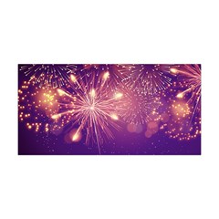 Fireworks On A Purple With Fireworks New Year Christmas Pattern Yoga Headband by Sarkoni