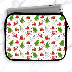 Christmas Santa Pattern Tree Apple Ipad 2/3/4 Zipper Cases by Sarkoni