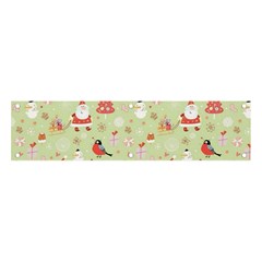 Christmas Pattern Christmas Tree Santa Banner And Sign 4  X 1  by Sarkoni