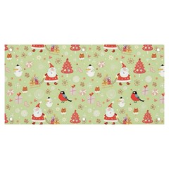 Christmas Pattern Christmas Tree Santa Banner And Sign 6  X 3  by Sarkoni