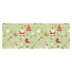 Christmas Pattern Christmas Tree Santa Banner And Sign 8  X 3  by Sarkoni