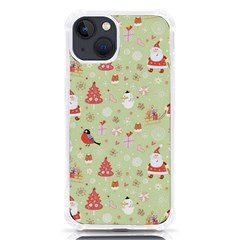 Christmas Pattern Christmas Tree Santa Iphone 13 Tpu Uv Print Case by Sarkoni