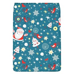 Christmas Pattern Santa Blue Removable Flap Cover (l) by Sarkoni