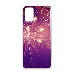 Fireworks On A Purple With Fireworks New Year Christmas Pattern Samsung Galaxy S20plus 6 7 Inch Tpu Uv Case by Sarkoni