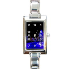 To Meet Christmas Rectangle Italian Charm Watch by Sarkoni