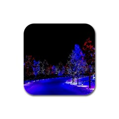 To Meet Christmas Rubber Square Coaster (4 Pack) by Sarkoni