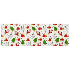 Christmas Santa Pattern Tree Banner And Sign 9  X 3 