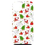 Christmas Santa Pattern Tree iPhone 14 Plus Black UV Print Case Front