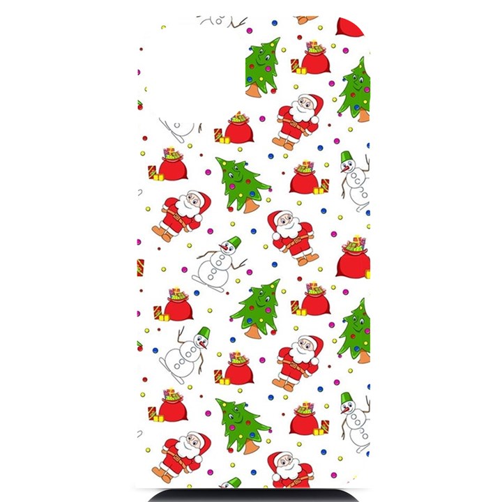 Christmas Santa Pattern Tree iPhone 14 Plus Black UV Print Case