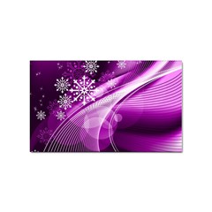 Purple Abstract Merry Christmas Xmas Pattern Sticker Rectangular (10 Pack) by Sarkoni