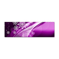 Purple Abstract Merry Christmas Xmas Pattern Sticker Bumper (10 Pack) by Sarkoni