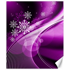 Purple Abstract Merry Christmas Xmas Pattern Canvas 20  X 24  by Sarkoni