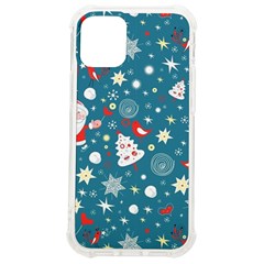 Christmas Pattern Santa Blue Iphone 12 Mini Tpu Uv Print Case	 by Sarkoni