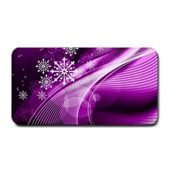 Purple Abstract Merry Christmas Xmas Pattern Medium Bar Mat by Sarkoni