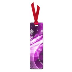 Purple Abstract Merry Christmas Xmas Pattern Small Book Marks by Sarkoni