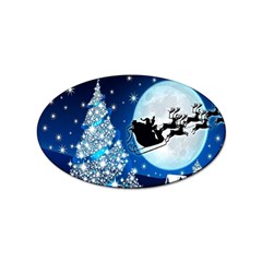 Merry Christmas Sticker Oval (100 Pack) by Sarkoni