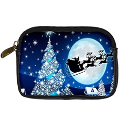 Merry Christmas Digital Camera Leather Case by Sarkoni