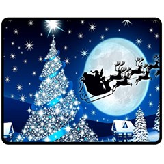 Merry Christmas Fleece Blanket (medium) by Sarkoni