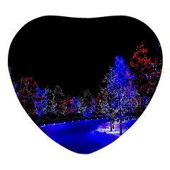 To Meet Christmas Heart Glass Fridge Magnet (4 Pack) by Sarkoni