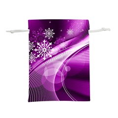 Purple Abstract Merry Christmas Xmas Pattern Lightweight Drawstring Pouch (s) by Sarkoni