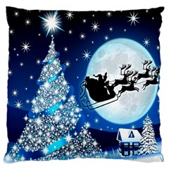 Merry Christmas Standard Premium Plush Fleece Cushion Case (one Side) by Sarkoni