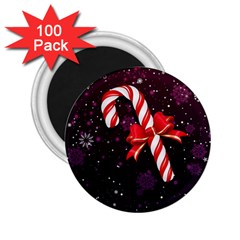 Christmas Lollipop Bowknot Celebrations 2 25  Magnets (100 Pack)  by Sarkoni