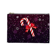 Christmas Lollipop Bowknot Celebrations Cosmetic Bag (large) by Sarkoni