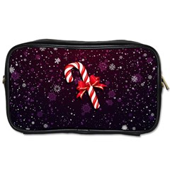 Christmas Lollipop Bowknot Celebrations Toiletries Bag (two Sides) by Sarkoni