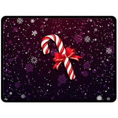 Christmas Lollipop Bowknot Celebrations Fleece Blanket (large) by Sarkoni