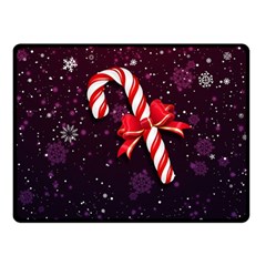 Christmas Lollipop Bowknot Celebrations Fleece Blanket (small) by Sarkoni