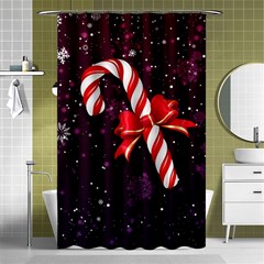 Christmas Lollipop Bowknot Celebrations Shower Curtain 48  X 72  (small)  by Sarkoni