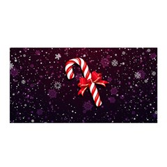 Christmas Lollipop Bowknot Celebrations Satin Wrap 35  X 70  by Sarkoni