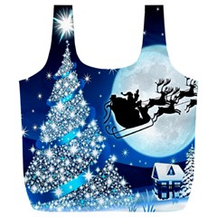 Merry Christmas Full Print Recycle Bag (xxl) by Sarkoni